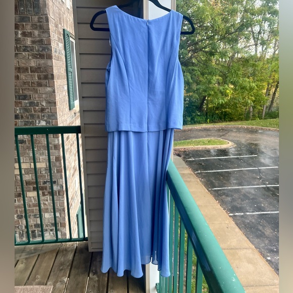 🆕 Jessica Howard Periwinkle Blue Midi Dress Size 6 Wedding Formal Bridesmaid - Picture 4 of 15
